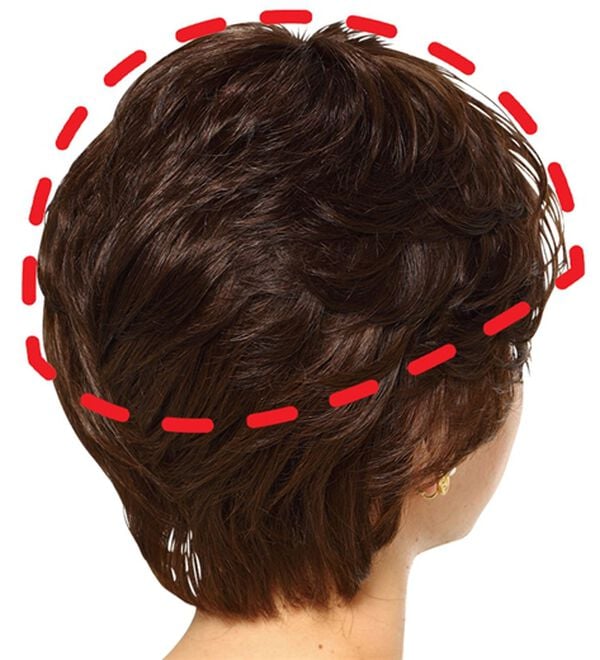 「人毛１００％七分丈ウィッグ（ウィッグ・ヘアピース・エクステ）」｜詳細画像