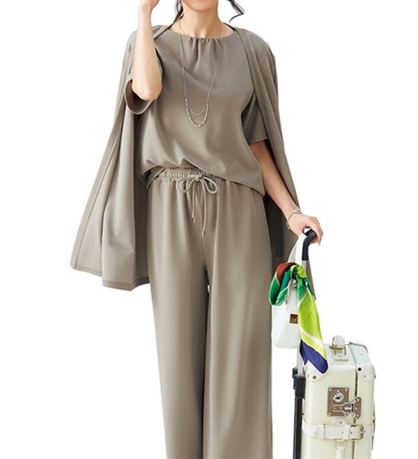 LAVIENNE（ラヴィエンヌ）の「【３点セット】旅ともトラベルセットアップ（セットアップ）」｜詳細画像