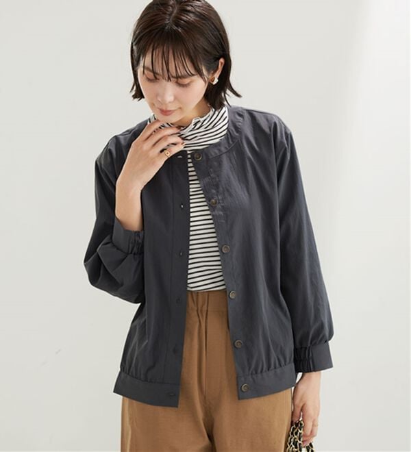 BELLUNA（ベルーナ）の「ビンテージ調ボタンデザインブルゾン（その他ジャケット）」｜詳細画像