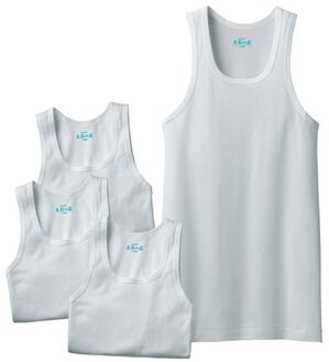 「【４枚組】＜ＧＵＮＺＥ&times;ベルーナ＞素肌の匠（Ｒ）綿１００％風通る冷感インナー（メンズ肌着・インナーウェア）」｜ライトグレー4枚組 ランニング