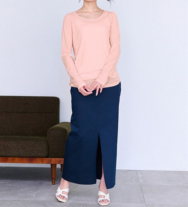 RANAN（ラナン）の「レディシルエットシアートップス（カットソー）」｜詳細画像