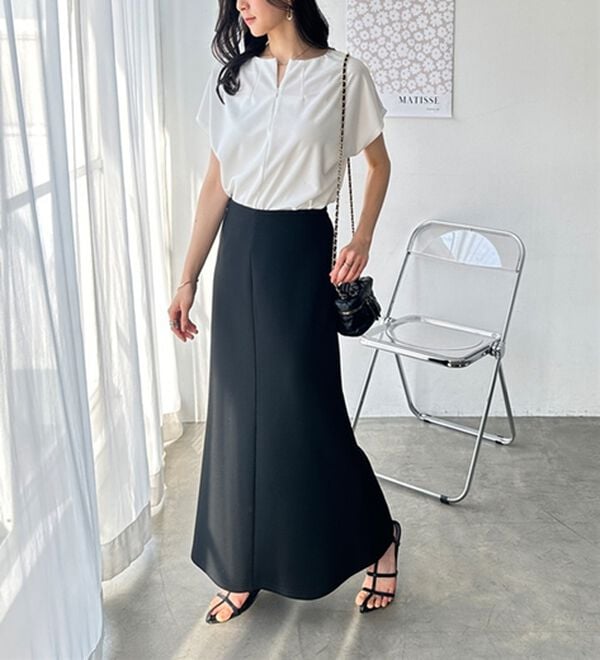 GeeRA（ジーラ）の「前後２ＷＡＹハーフジップＴブラウス（ブラウス）」｜詳細画像