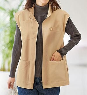 BELLUNA（ベルーナ）の「はっ水！多ポケットデザインカジュアルベスト（ベスト）」｜詳細画像