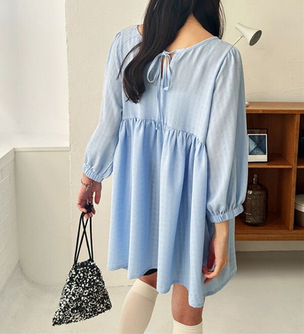 GeeRA（ジーラ）の「前後２ＷＡＹチェックペプラムチュニック（チュニック）」｜詳細画像