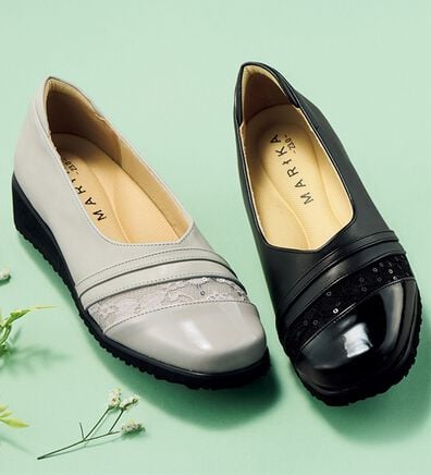 BELLUNA（ベルーナ）の「５Ｅ軽量レース使い切替デザインパンプス（パンプス）」