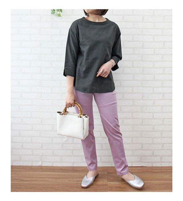 BELLUNA（ベルーナ）の「綿麻素材刺しゅうデザインブラウス（ブラウス）」｜詳細画像