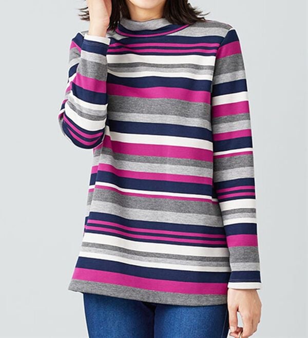 BELLUNA（ベルーナ）の「ふわふわ裏ファーハイネックプルオーバー（カットソー）」｜詳細画像