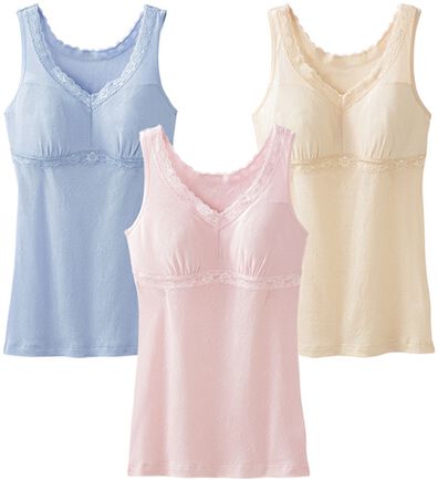 「【３色組】抗菌防臭・やわらかメッシュブラキャミ（肌着・インナーウェア）」