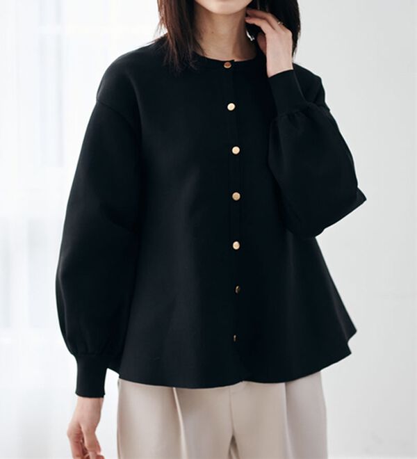 RANAN（ラナン）の「ペプラムチュニックカーデ（ニットカーディガン）」｜詳細画像