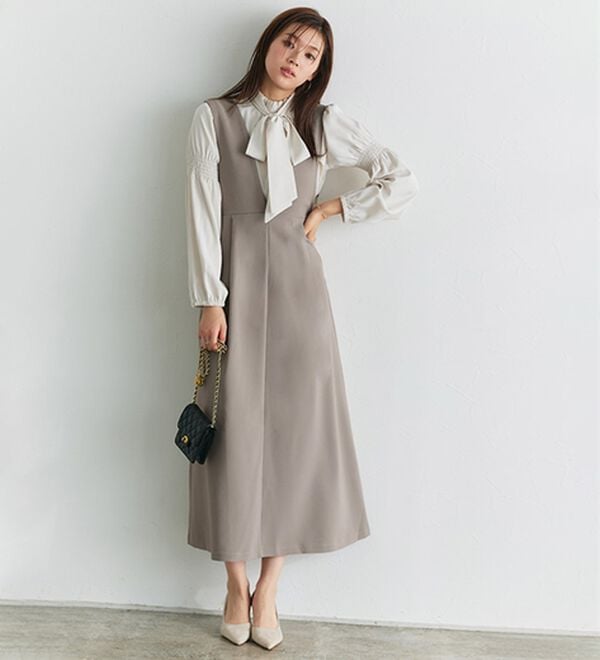 Pierrot（ピエロ）の「ウエストマークジャンパースカート（ジャンパースカート）」｜詳細画像