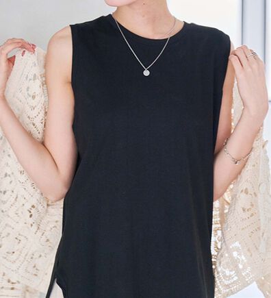 RANAN（ラナン）の「＜BC＞綿100％ひんやりタンクトップ（カットソー）」