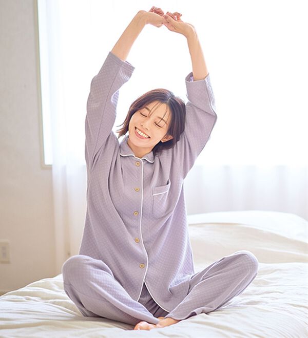 「ふんわりキルト快眠サポートパジャマ（パジャマ・ルームウェア）」｜詳細画像