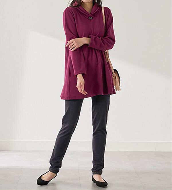 BELLUNA（ベルーナ）の「まるで着る毛布！裏ファーデザインチュニック（チュニック）」｜詳細画像