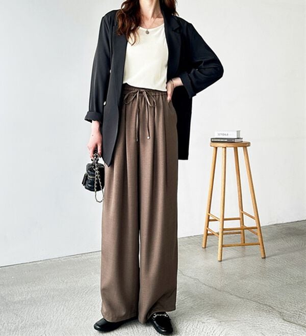 GeeRA（ジーラ）の「【体型カバー】上品なのにラクちんワイドパンツ（フルレングスパンツ）」｜詳細画像