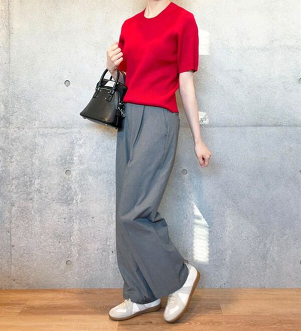 GeeRA（ジーラ）の「編地切替ニットトップス（ニット・セーター）」｜詳細画像