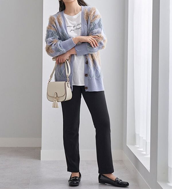 BELLUNA（ベルーナ）の「まるではく毛布！静電防止付裏ファーイージーパンツ（フルレングスパンツ）」｜詳細画像