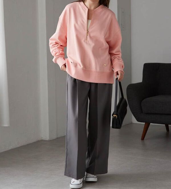 RANAN（ラナン）の「フロントハーフジップスウェット（トレーナー・スウェット）」｜詳細画像