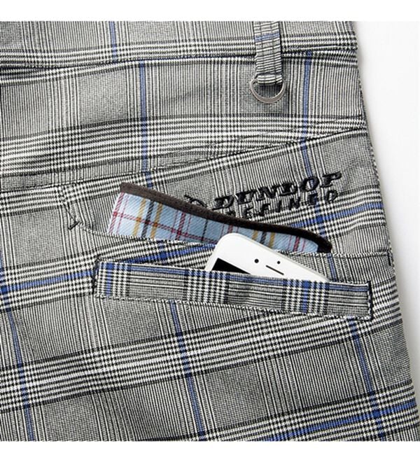 「【２本組】＜ダンロップ・リファインド＞チェック柄７ポケットパンツ（メンズフルレングスパンツ）」｜詳細画像