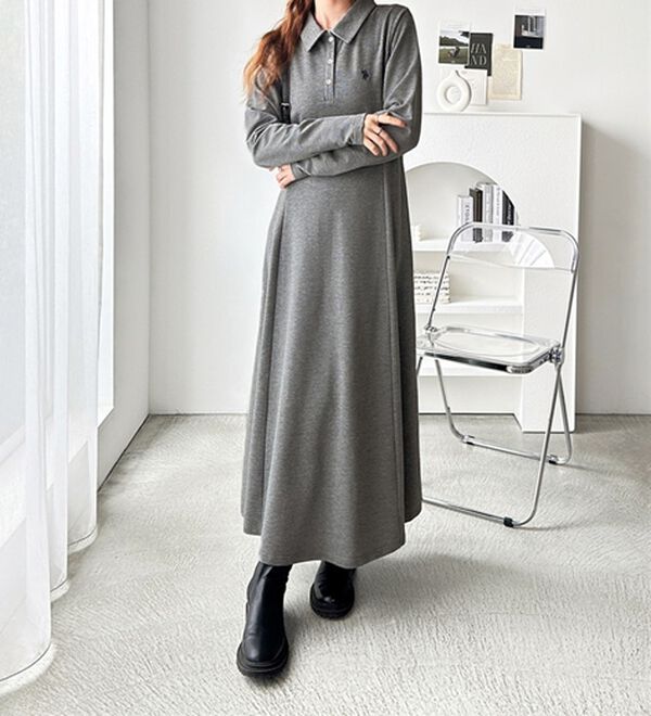 U.S. POLO ASSN.】ポロ衿カットソーワンピース - ベルーナ【公式】