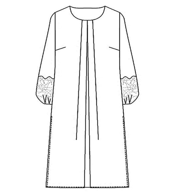 BELLUNA（ベルーナ）の「レーススリーブワンピース（ブラックフォーマル（喪服・礼服））」｜詳細画像