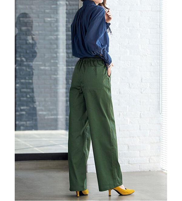 ルフラン（ルフラン）の「柔らか楽ちん！ポケットデザインパンツ（フルレングスパンツ）」｜詳細画像