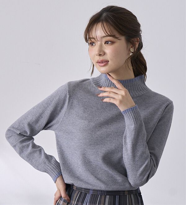 BELLUNA（ベルーナ）の「チクチクしない！ラメ入りウォッシャブルセーター（ニット・セーター）」｜詳細画像