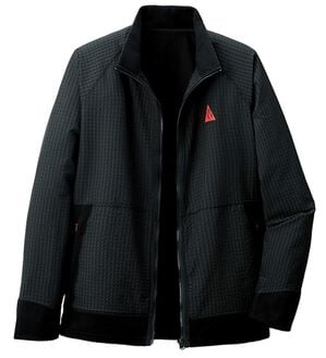 「＜コムルヴァン・オム・ゴルフ＞のびのび快適フリースブルゾン（メンズブルゾン）」｜ブラック