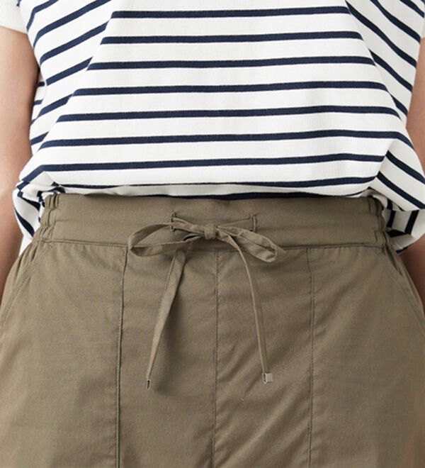 BELLUNA（ベルーナ）の「【店舗・ネット限定】サラリ綿混ベイカーワイドパンツ（ワイドパンツ・ガウチョ）」｜詳細画像