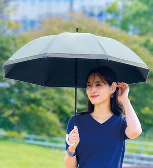 「サンブロックラボ　遮夏（しゃなつ）クール晴雨兼用傘（レイングッズ）」｜ブルー