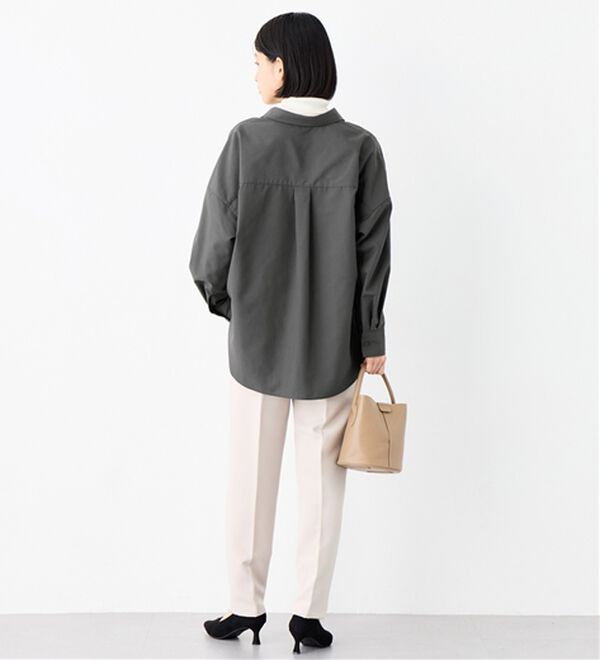 Viola e Viola（ヴィオラ エ ヴィオラ）の「【イージーケア】お手入れ簡単羽織に使えるオーバーシャツ（シャツ）」｜詳細画像