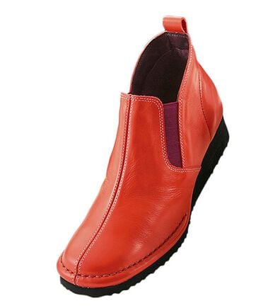 ルフラン（ルフラン）の「ぬくぬくフリース牛革ゴアブーティ（ブーツ）」