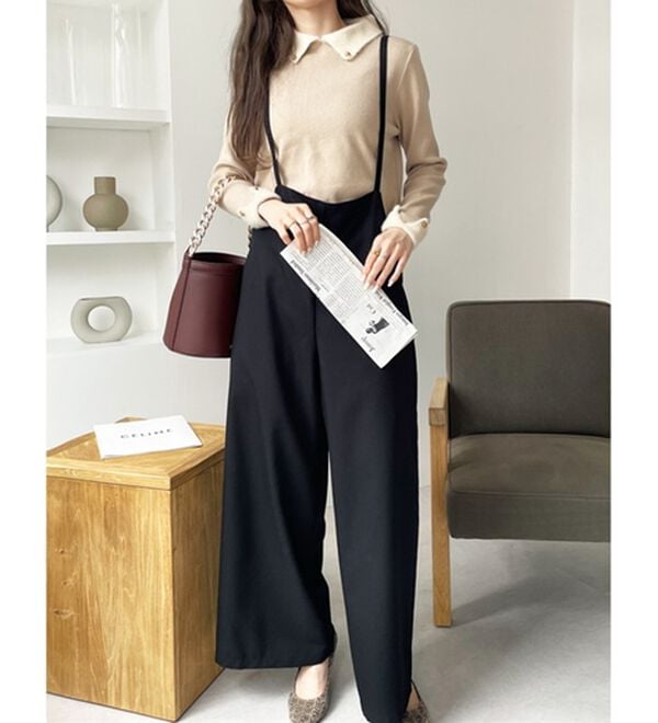 GeeRA（ジーラ）の「サロペットワイドパンツ（オールインワン）」｜詳細画像