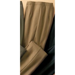 BELLUNA（ベルーナ）の「日本製あったかニットコール素材パンツ（フルレングスパンツ）」｜モカ