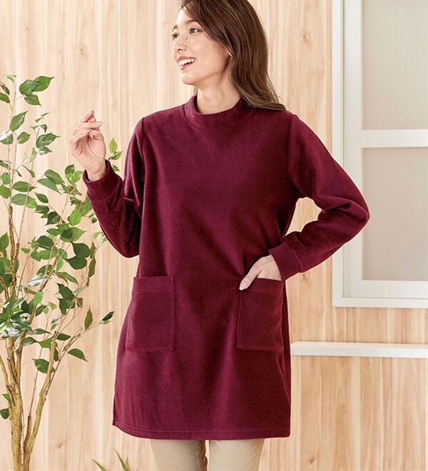 「ポケット付フリースチュニック（チュニック）」｜詳細画像