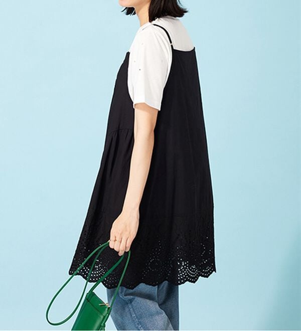 BELLUNA（ベルーナ）の「刺しゅう使いキャミチュニックアンサンブル（チュニック）」｜詳細画像