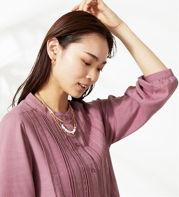 Bennu ☆ボルドー ☆日本製☆長袖チュニック☆size Free Bennu ☆ボルドー ☆日本製☆長袖チュニック☆size Free Bennu