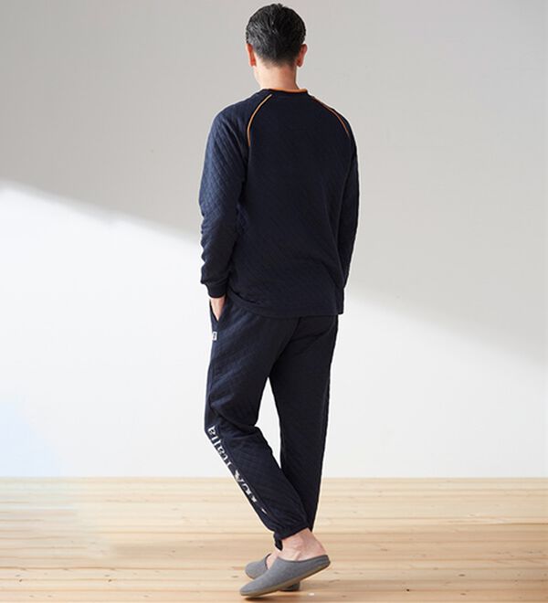 「【２着組】＜フィラ＞肌側綿１００％スポーティパジャマ（メンズルームウェア）」｜詳細画像