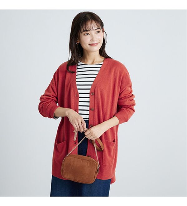 BELLUNA（ベルーナ）の「ふんわりカシミヤタッチニットカーディガン（ニットカーディガン）」｜詳細画像