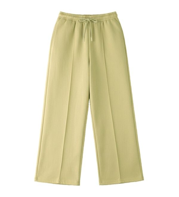 BELLUNA（ベルーナ）の「部屋着にならない！スウェットパンツ（フルレングスパンツ）」｜ライトイエロー
