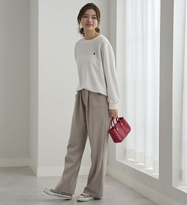 BELLUNA（ベルーナ）の「【メルティポンチ】イージーパンツ（フルレングスパンツ）」｜詳細画像