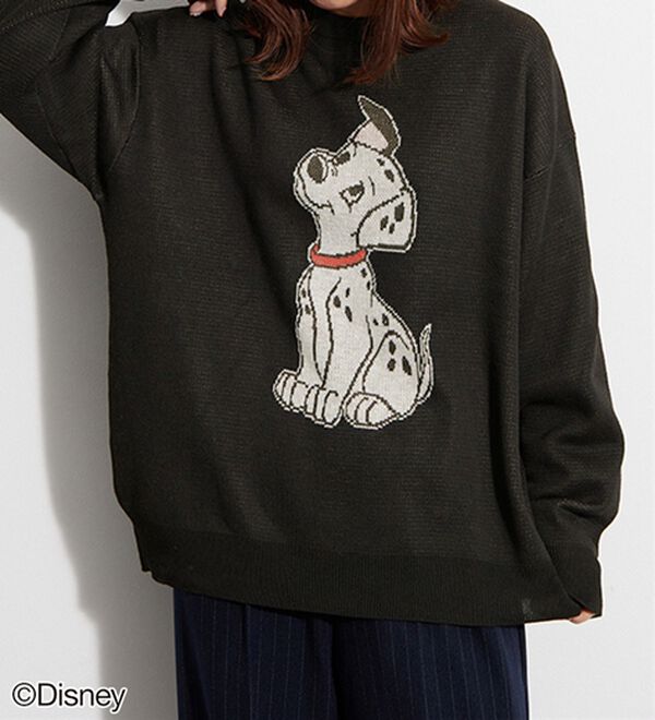 BELLUNA（ベルーナ）の「＜Ｄｉｓｎｅｙ＞【１０１匹わんちゃん】ジャカードゆったりセーター（ニット・セーター）」｜詳細画像