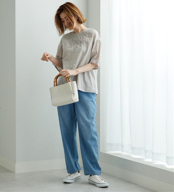 BELLUNA（ベルーナ）の「華やかモチーフレースデザインブラウス（ブラウス）」｜詳細画像