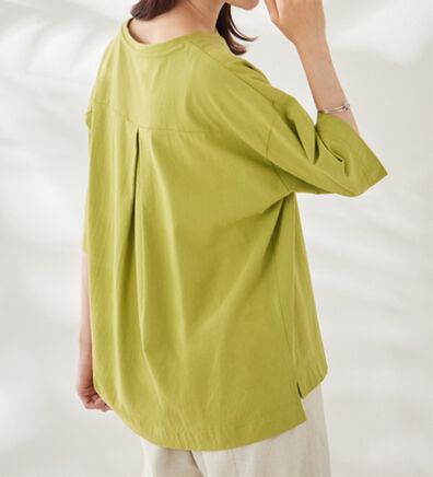 BELLUNA（ベルーナ）の「ひんやリッチコットン大人のゆったりプルオーバー（カットソー）」