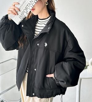 GeeRA（ジーラ）の「【U.S. POLO ASSN.】モンスター中わたブルゾン（ブルゾン）」｜ブラック