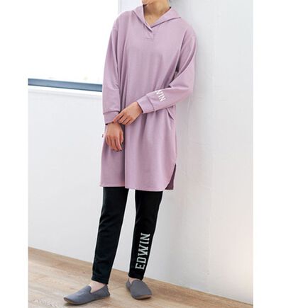BELLUNA（ベルーナ）の「＜ＥＤＷＩＮ＞ミニ裏毛フードチュニックセットアップ（セットアップ）」