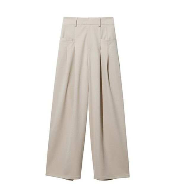 GeeRA（ジーラ）の「フロントポケットタックワイドパンツ（ワイドパンツ・ガウチョ）」｜詳細画像
