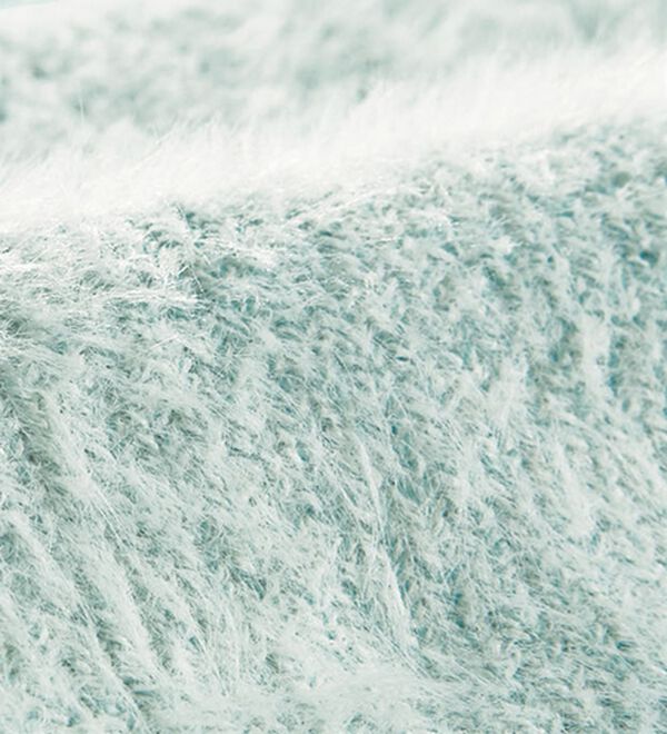 BELLUNA（ベルーナ）の「フェザー切替ラメ使いニットプルオーバー（ニット・セーター）」｜詳細画像