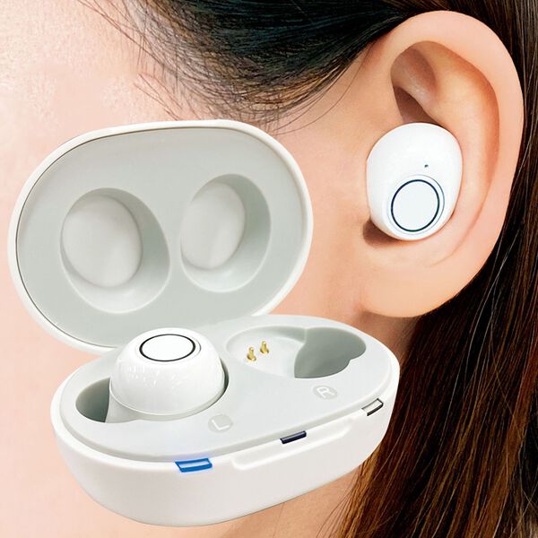 集音器ブラウン ワイヤレスイヤフォン power one P312 集音器ブラウン ワイヤレスイヤフォン power one P312 集音器