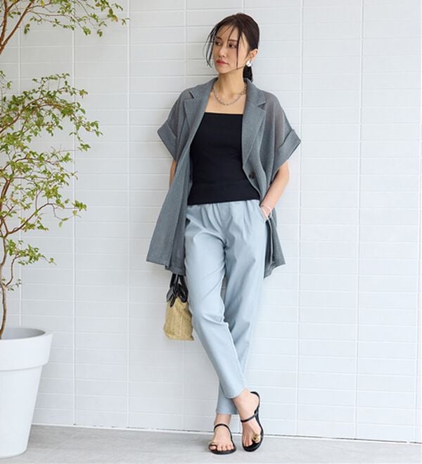 BELLUNA（ベルーナ）の「ゆるっとラクちん！万能パンツ（テーパードパンツ）」｜詳細画像