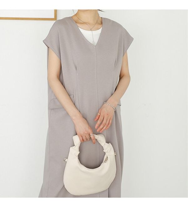 GeeRA（ジーラ）の「バイカラーステッチバックオープンワンピース（その他ワンピース）」｜詳細画像